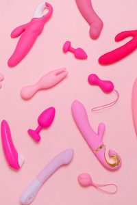 various sex toys, pink
